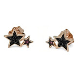 Reine Aretes Stars Vermeil Rosa Y Espinelas