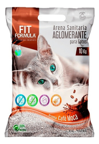 Arena Sanitaria Aglomerante Fit Fórmula Café Moca  10kg