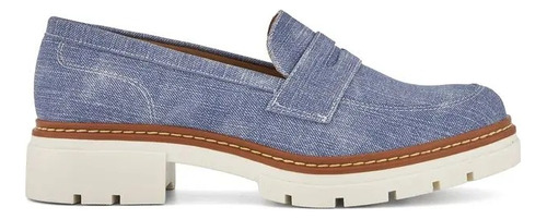 Zapato Flat Con Plataforma Azul Andrea 3365540