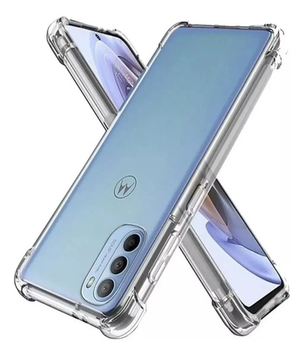 Funda De Silicona Antishock Transparente Para Moto E40