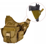 Mochila Táctica Militar Porta Arma Funda Pistola Pistolera Oculta Mariconera Pechera Policia Guardia Vigilante Seguridad