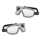 Kit 2 Óculos Proteção Epi Segurança Anti Embaçante Filtro Uv Cor Da Lente Incolor