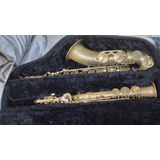 Semi Case Duplo Sax Tenor E Sax Soprano 85x34x19 Capota Mari