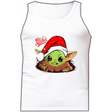 Esqueleto Navidad Baby Yoda Camisilla Bca Urbanoz