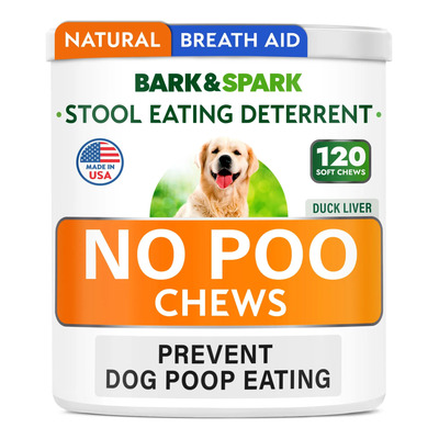 Chews Bark&spark Sin Popó Para Perros, Con Probióticos, 120  | Envío gratis