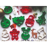 Juego Cortadores De Galleta Navidad 10 Unidades