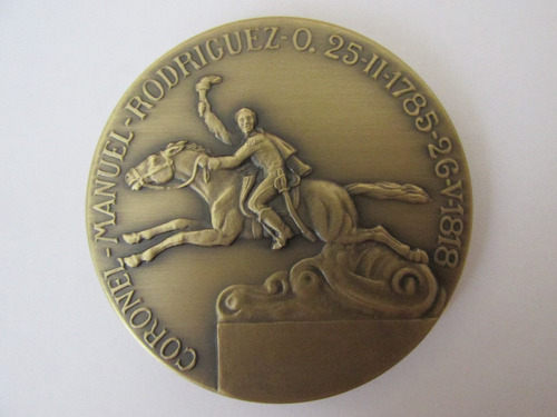 Medalla Coronel Manuel Rodriguez Til- Til Chile Año 1958 