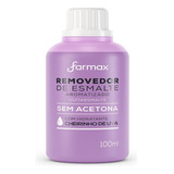 Removedor De Esmalte Farmax Sem Acetona Uva 100ml - Embalage