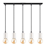 Colgante Techo Simple Moderno 5 Luces Apto E27 Lampara Deco 