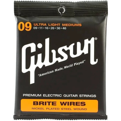 Cuerdas Guitarra Electrica Gibson Brite Wires 009-046 | Envío gratis