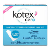 Kotex Cero Pantiprotectores Desechables Wc 90pzs Largos