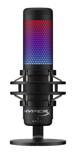 Microfone Gamer Hyperx Quadcast S, Antivibração, Led Rgb