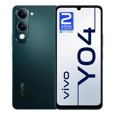 Celular Vivo Y04 Negro 256gb + 4gb Ram | Batería 5150 Mah | Pantalla 6.74 90hz | Cámara 13mp | Ip64 Resistente | Android 14 | Meses sin interés