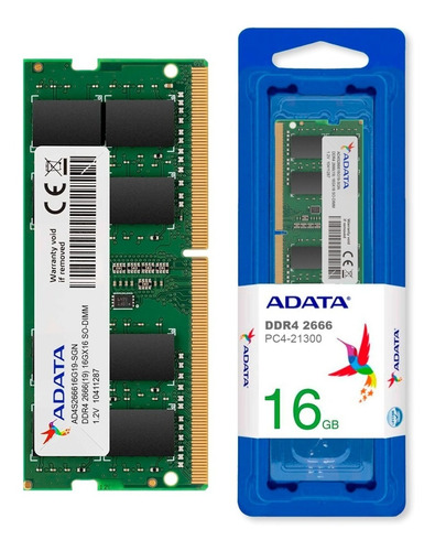 Memoria Ram Ddr4 16gb  Adata 2666mhz  So-dimm Para Laptop