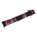 Colorful Standard Size 17  X 2.5  Quena Flute Case Woven