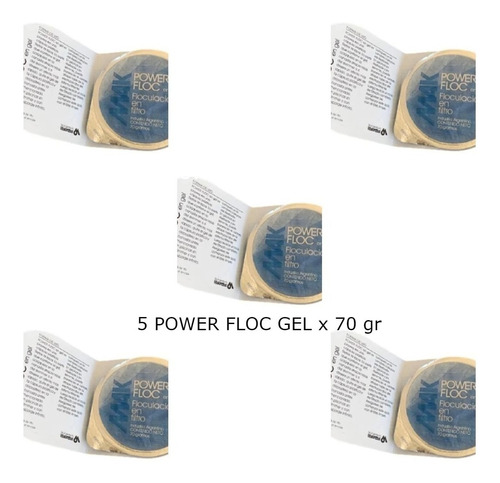 5 Unidades Clarificadores En Gel Power Floc 70gr Makinthal