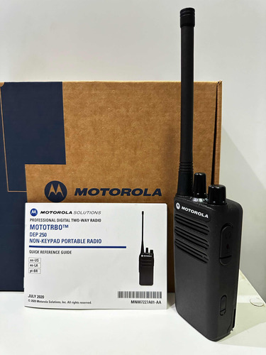 Rádio Motorola Dep 250 Vhf Completo 3 Meses De Uso