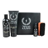 Zeus Deluxe Beard Grooming Kit Para Hombres Sandalo