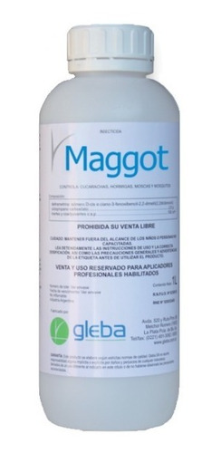 Insecticida Maggot X 1 L Cucarachas Alemanas