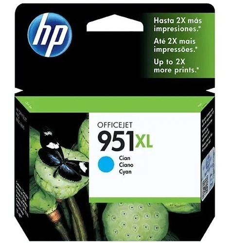 Cartucho De Tinta Hp 951xl Cian Original (cn046al)