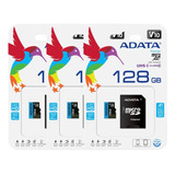 Kit 3 Tarjetas De Memoria Adata Ausdx128guicl10a1-ra1 Premie