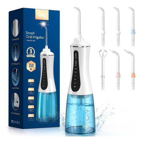 Water Dental Flosser For Teeth Cordless - Rechargeable And P