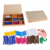 Montessori Matemáticas Matemáticas 1-9 Perlas Barra En Caja