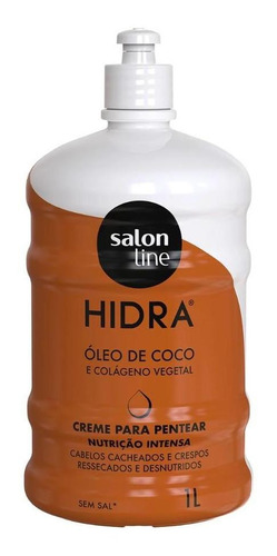Creme Para Pentear Hidra Coco Nutrição Salon Line 1 Litro