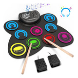 Batería Electrónica, Ekemond 9 Drum Practice Pad Con Conecto