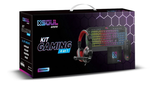 Kit Gamer 4 En 1 (teclado, Pad, Mouse, Auricular Con Mic)