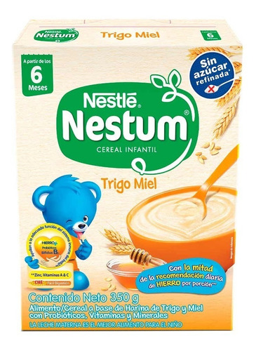 Nestum Trigo Miel Cereal Infantil Nestle 350 Gramos