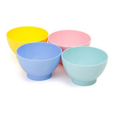Kit 4 Potes Para Sobremesa Dup Milão 500ml Coloridos Bowl