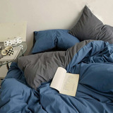 Duvet Bicolor Azul / Gris Osc D My Home Store