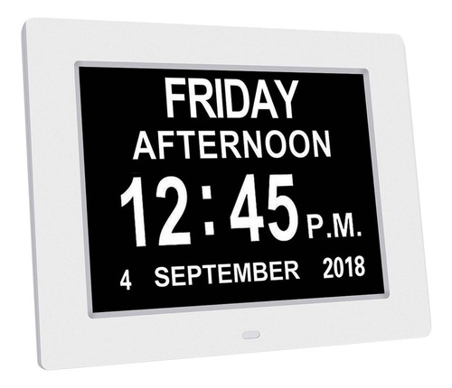 Reloj De Día Con Calendario Digital De Pantalla Grande De 8