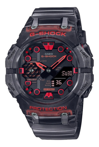 Reloj Casio G-shock Gab001g Original E-watch Color De La Correa Negro Color Del Bisel Negro Color Del Fondo Negro