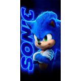 Toalha De Banho Estampada Personagem Sonic