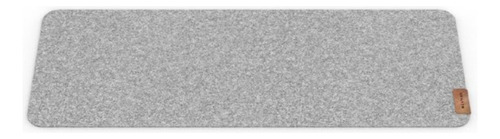 Mouse Pad Mestizo Manta Teclado De Tela 25cm X 65cm X 2mm Gris Claro