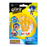 Mini Boneco Elástico Do Super Sonic - Goo Jit Zu Sonic