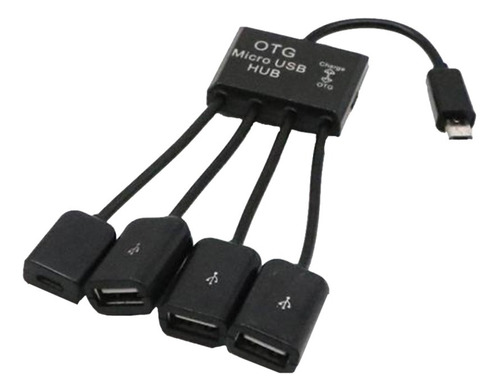 4 En 1 Micro Usb Otg Hub Adaptador De Cable Para Android