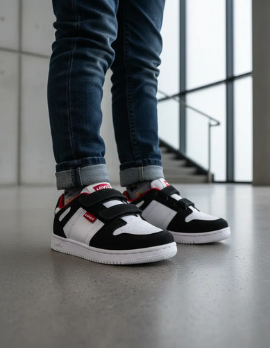 Tenis Levis Original Niños Niñas Casual Cómodos Choclo Ajuste Velcro