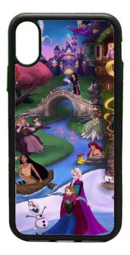 Funda Protector Para iPhone Disney Word Princesas