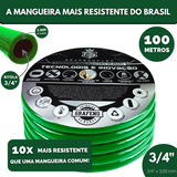 Mangueira Jardim Ultra Resistente 3/4 X 3,00 Mm 100mts - Gf Cor Verde-escuro