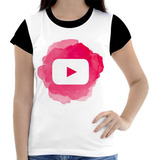Camisa Camiseta Feminina Youtube Youtuber Canal Envio Hoj 14
