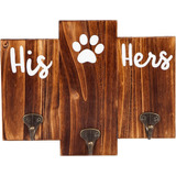 Tbfm His Her Dog Hanger  Llavero Único Y Colgador De C...