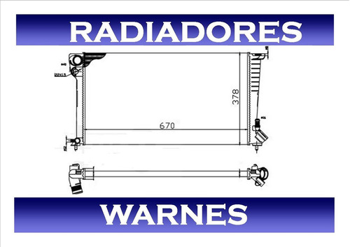 Radiador Peugeot 306 1.9 Diesel 2000 2001 2002 2003 Foto 3