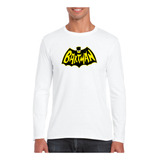 Polera Manga Larga Caballero Batman Y Bart