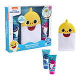 Set Baby Shark Guante De Baño + Shampoo  + Jabón Líquido 