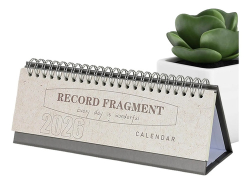 Calendario De Escritorio 2026 Notas Mensuales Semanales Pequ