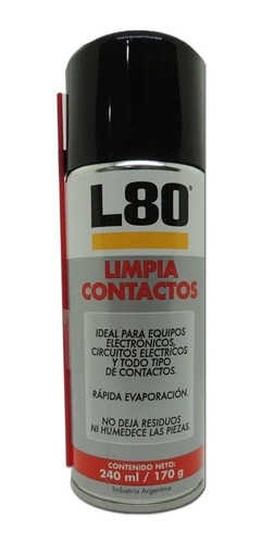 Limpia Contactos W80 Lubricante 170gr 240ml Aerosol