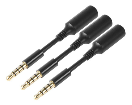 3 Cables De Extension Auriculares 3,5mm Hembra A Macho